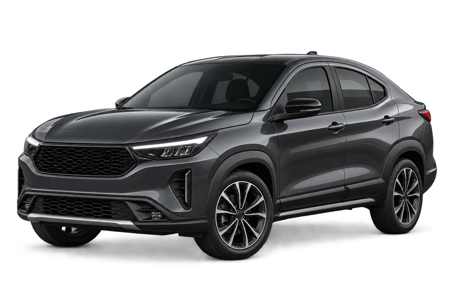 Ilustração de SUV cupê grafite compatível com a carta de R$ 150 mil